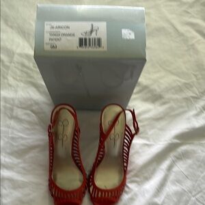 Jessica Simpson Red Slingback Heels
